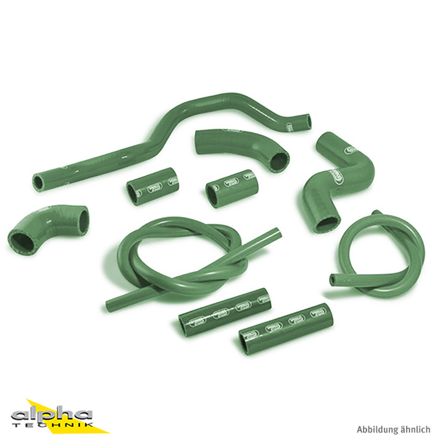 SAMCO SPORT Silicone Hose Kit B.R. green for Aprilia RSV4 (R / RF / RR / Factory), 2009-2025