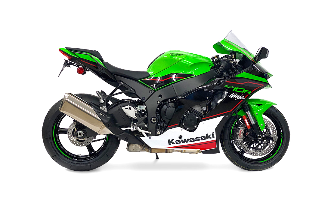 alpha Technik License Plate Holder for Kawasaki Ninja ZX-10R from model year 2022-