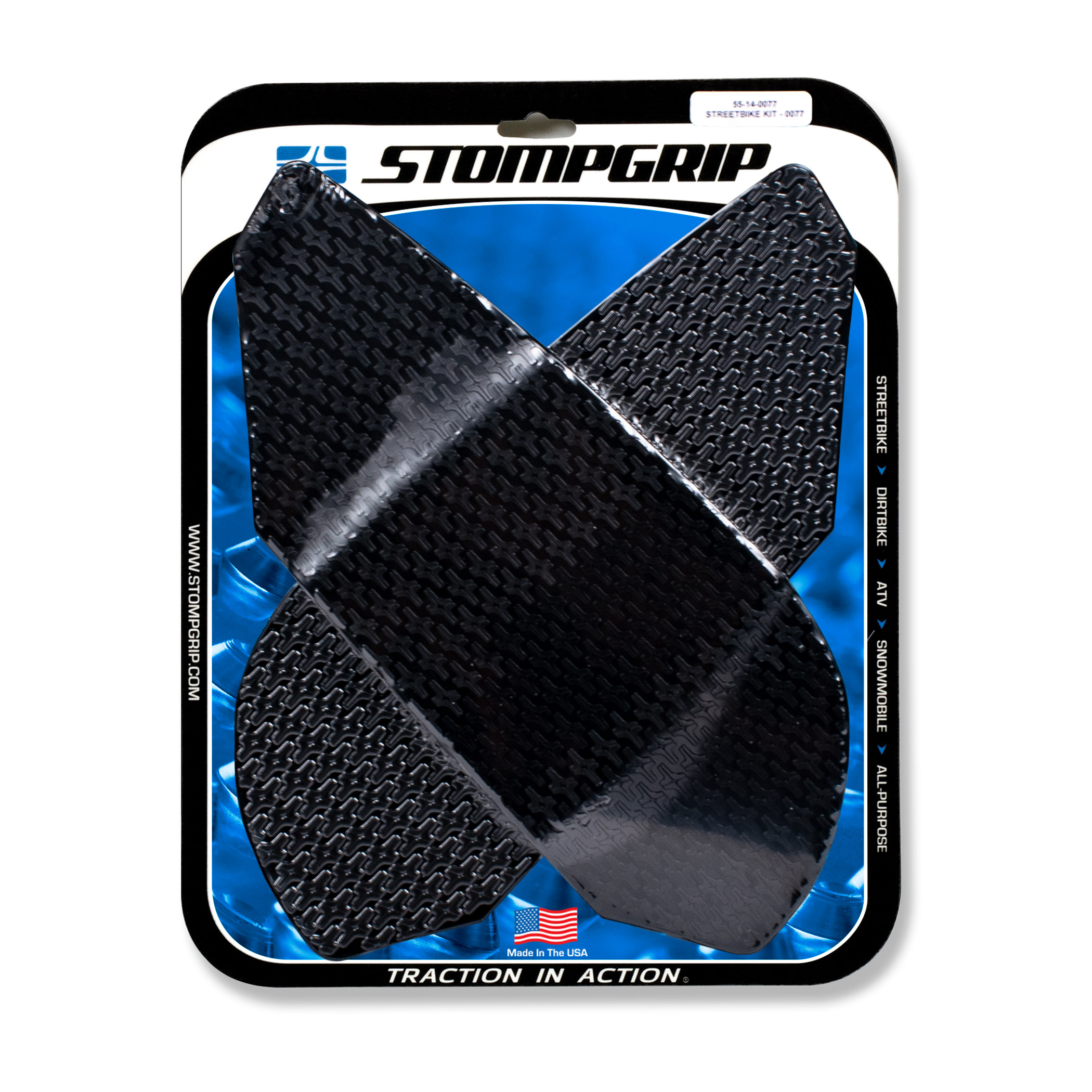 Stompgrip Traction Pads black, for various Triumph models