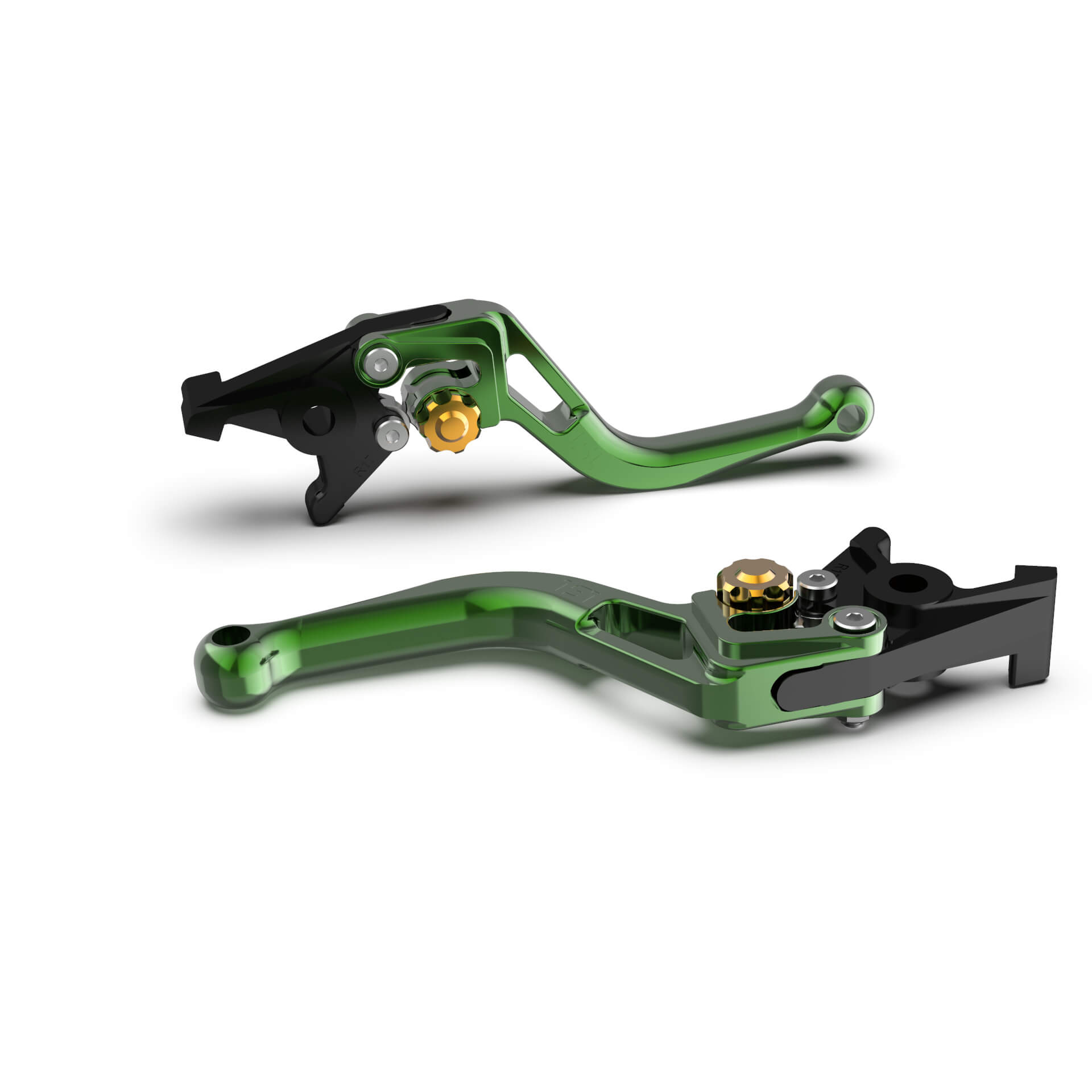 LSL clutch lever BOW L71R, short, green/gold