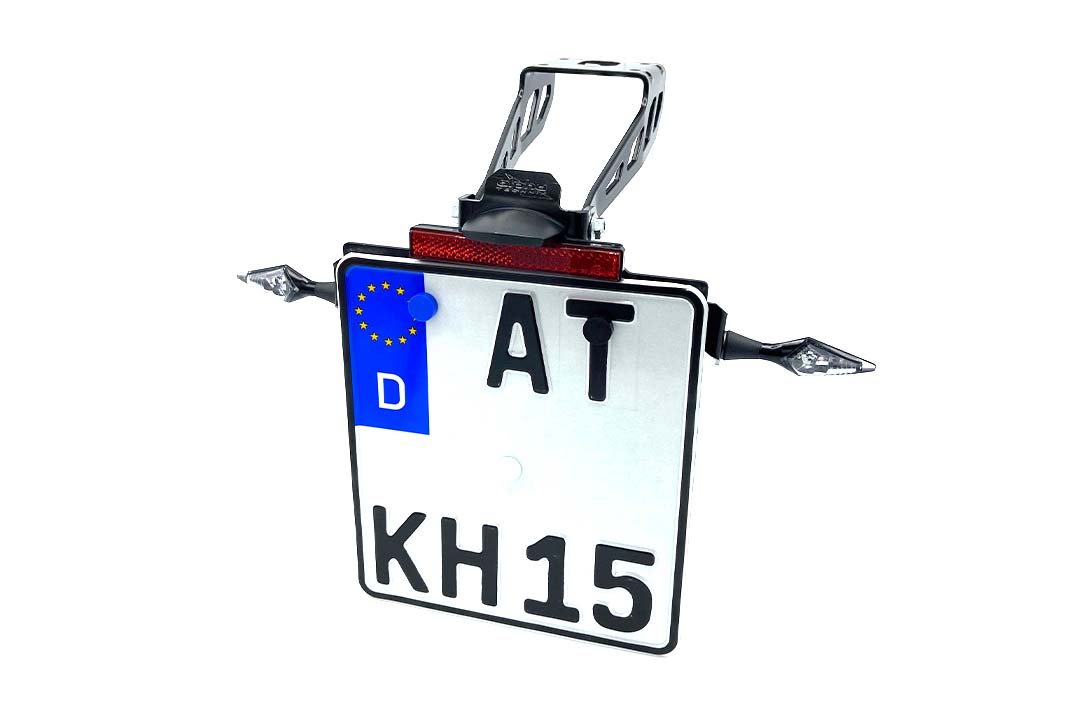 alpha Technik Number Plate Holder for KTM 390 Duke, Type KTM IS DUKE, from Model Year 2017 -
