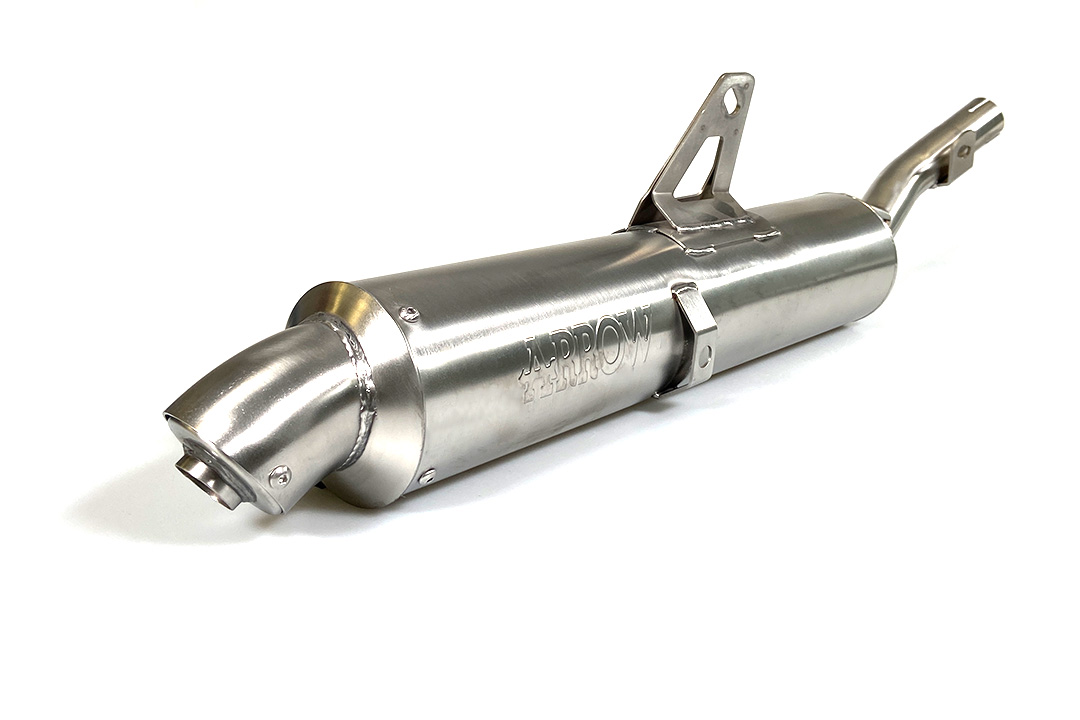 ARROW RACING Exhaust for Suzuki DR350S Model Year 1990-1995, Stainless Steel