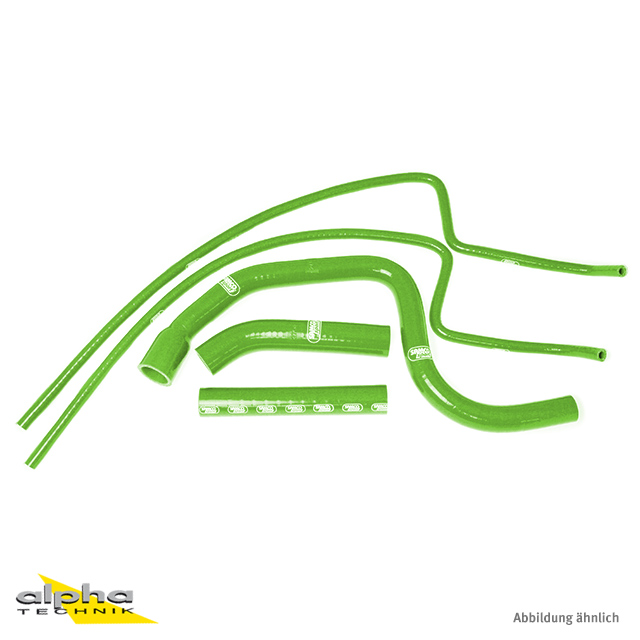 SAMCO SPORT Silicone Hose Kit green for Triumph Speed Triple 1050i Model Year 2011-2015