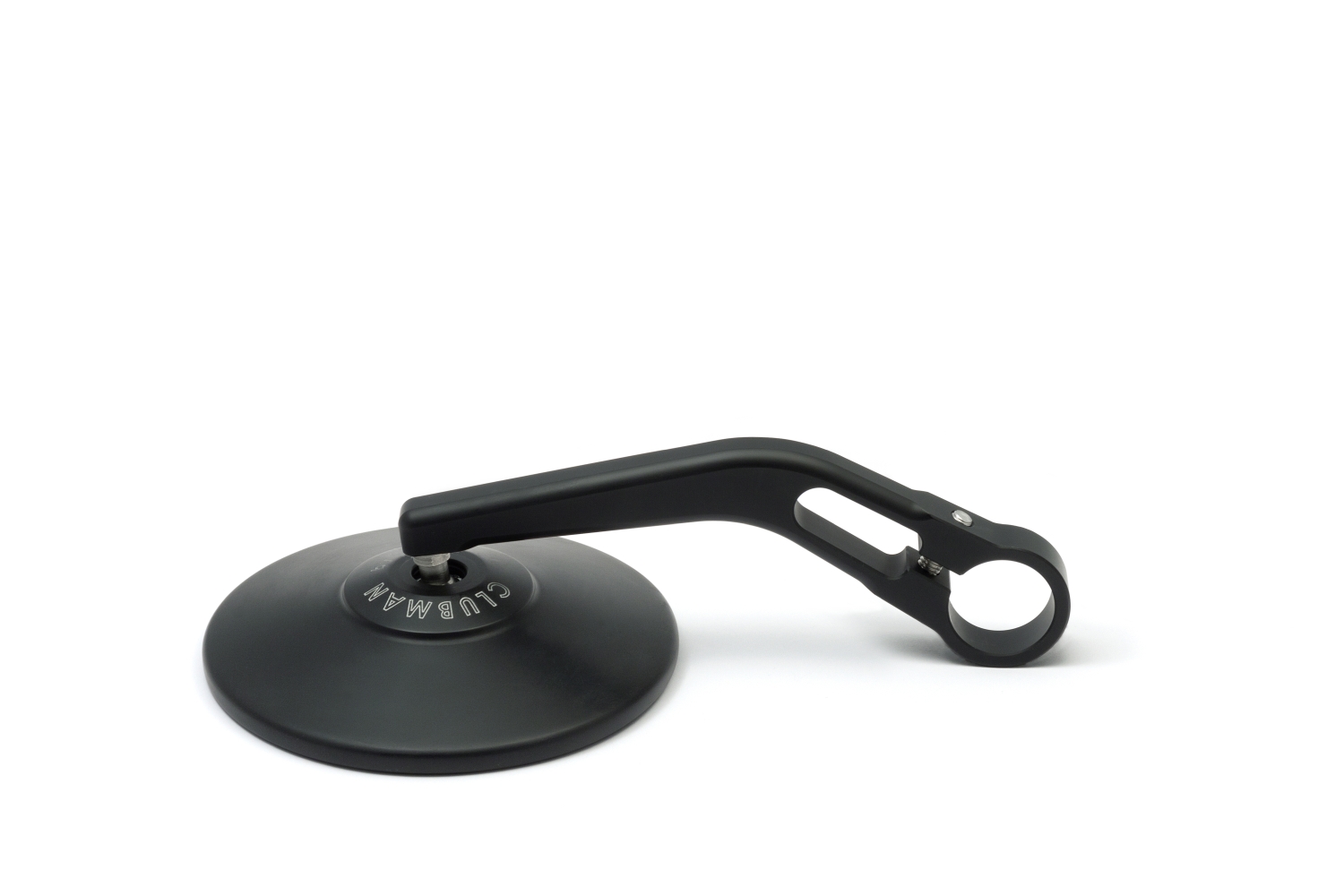 LSL handlebar-end mirror CLUBMAN, 100 mm diameter, black, with street approval, ECE, usable for right side R/S and left side L/S