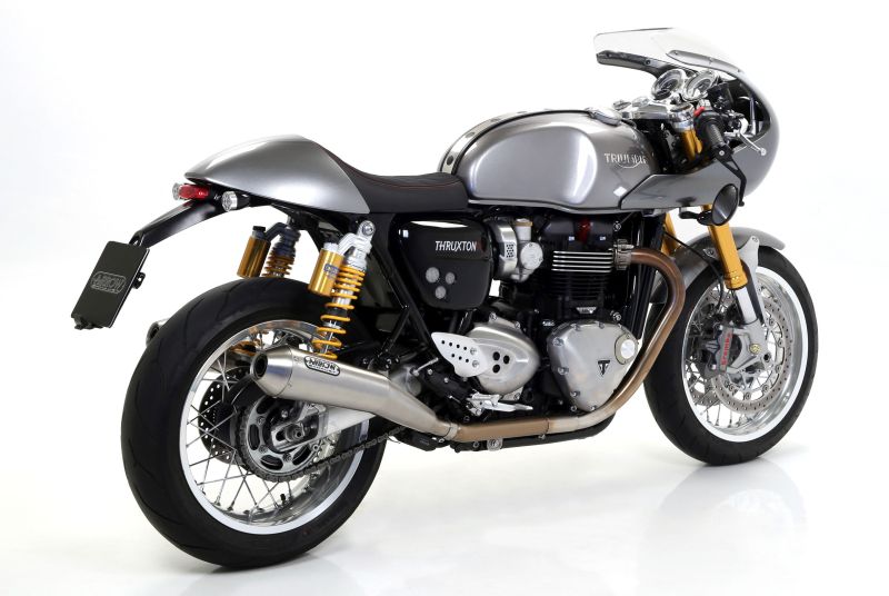 ARROW PRO RACING Exhaust Pair for Triumph Thruxton 1200 2016- / Speed Twin 2019- in Stainless Steel