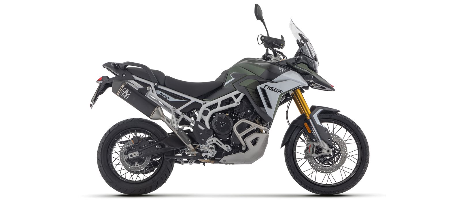 ARROW VELOCE DARK Slip-On for Triumph Tiger 900 GT, GT Pro, Rally Pro, 2024-