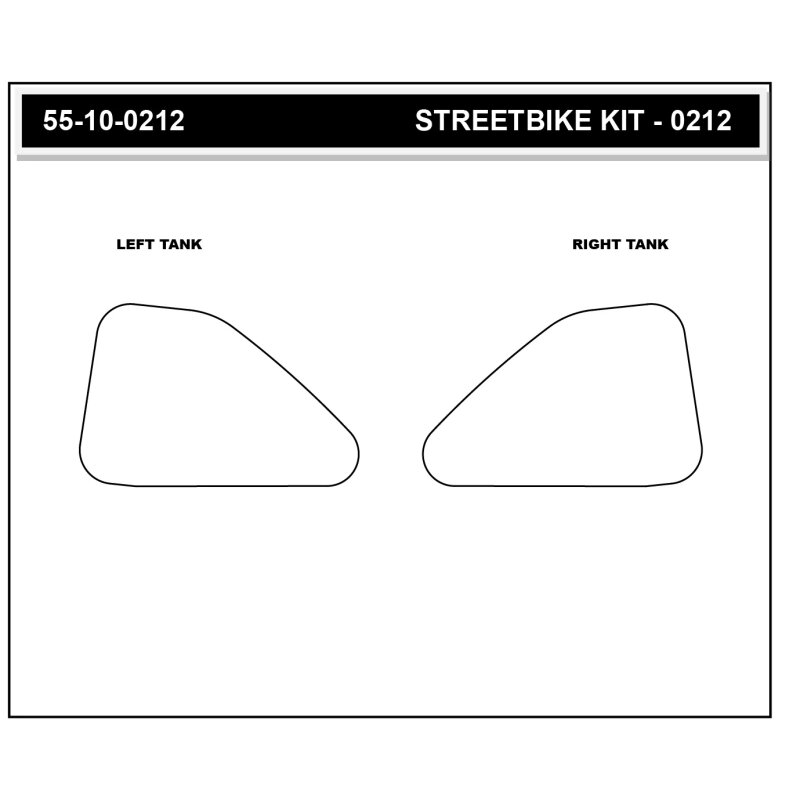 Stompgrip fuel tank Pad clear, Icon, Street Bike fuel tank Kit for Yamaha MT09, 2024-2025
