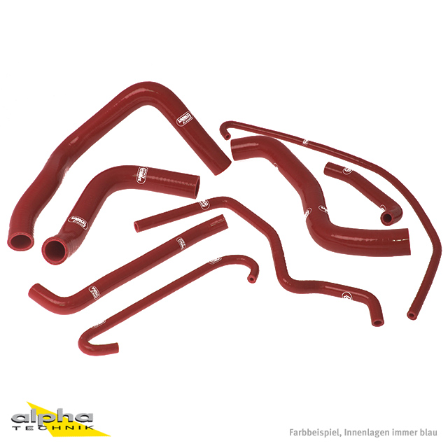 SAMCO SPORT Silicone Hose Kit, Viper Red, for Suzuki GSXR600 GSXR750 Model Year 2006-2010