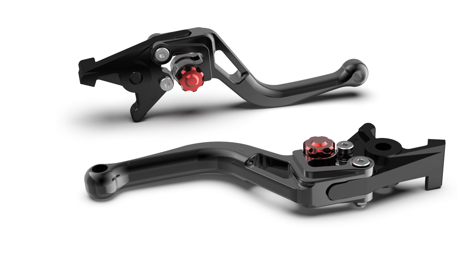 LSL BOW R82 Brake Lever, short, black/red