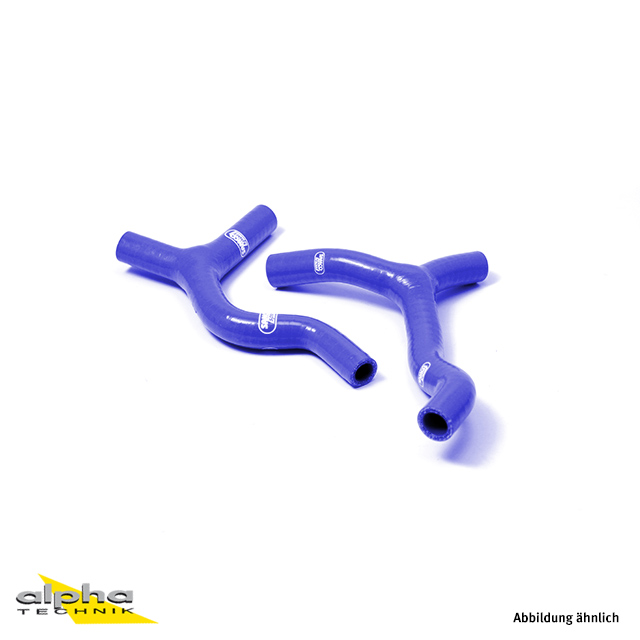 SAMCO SPORT Silicone Hose Kit Y-Piece - Race Design blue for KTM 85 SX Husqvarna TC85 Model Year 2013-2017