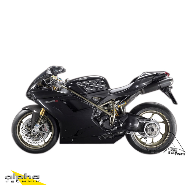 Stompgrip black, Volcano, for various Ducati models