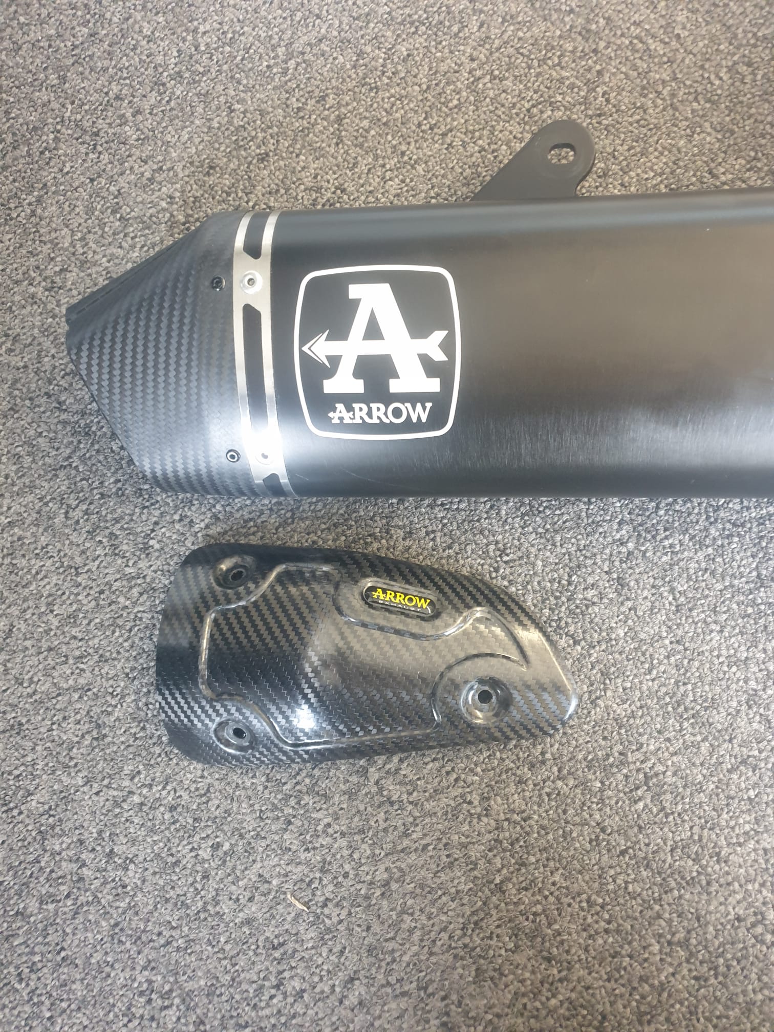 ARROW VELOCE DARK RACING Slip-On with Heat Shield for Triumph Tiger 900 Model Year 2020-