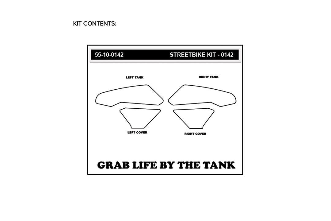 Stompgrip fuel tank Pad hybrid, Icon, for Honda CBR1000RR, 2017-2019