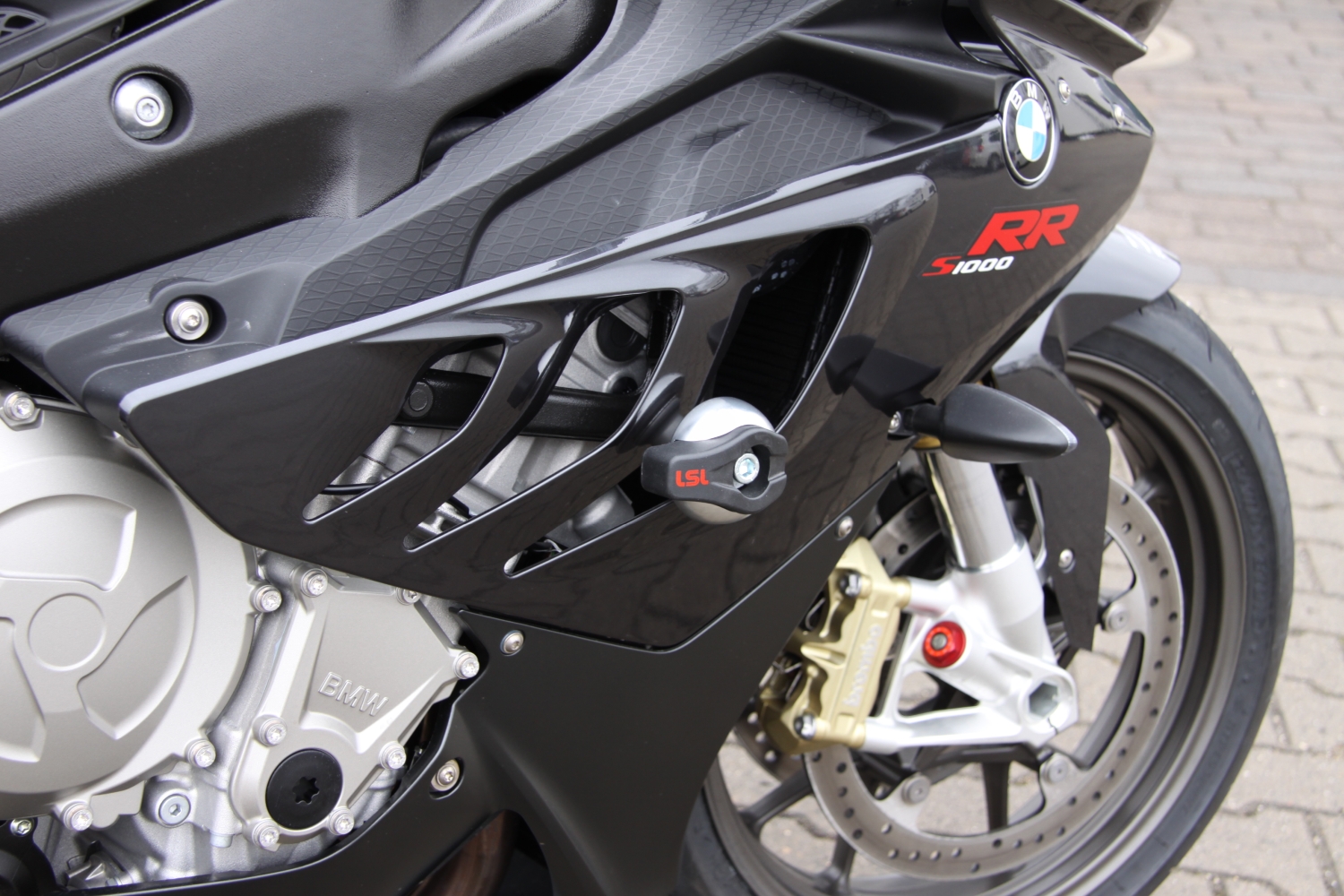LSL Crash Pad Mounting Kit, for BMW S1000RR 2009-2014, black