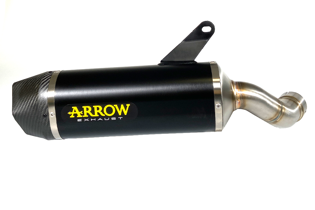 ARROW DARK INDY RACE Black Aluminium Exhaust for Kawasaki Ninja 1000SX Model Year 2020-