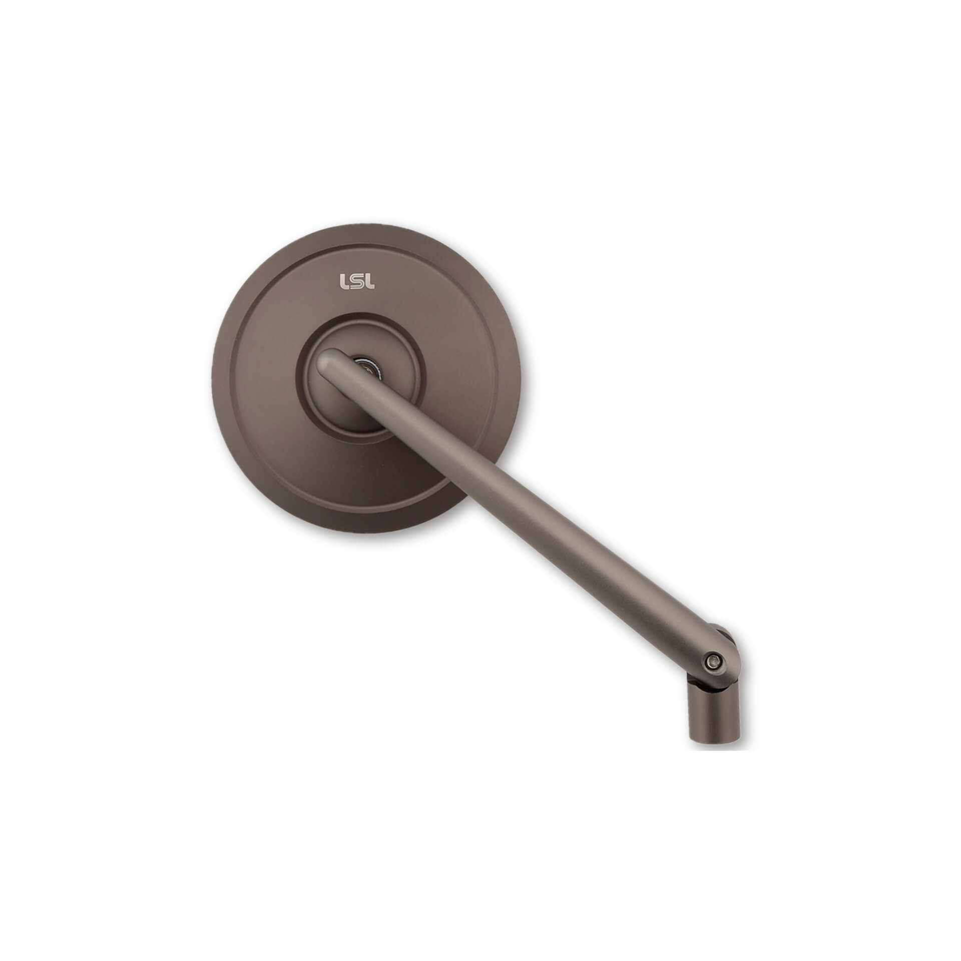 LSL RETRO Mirror, handlebar mirror, titanium, with street approval, ECE, with one M10 x 1.25 right-hand and LH thread adapter each