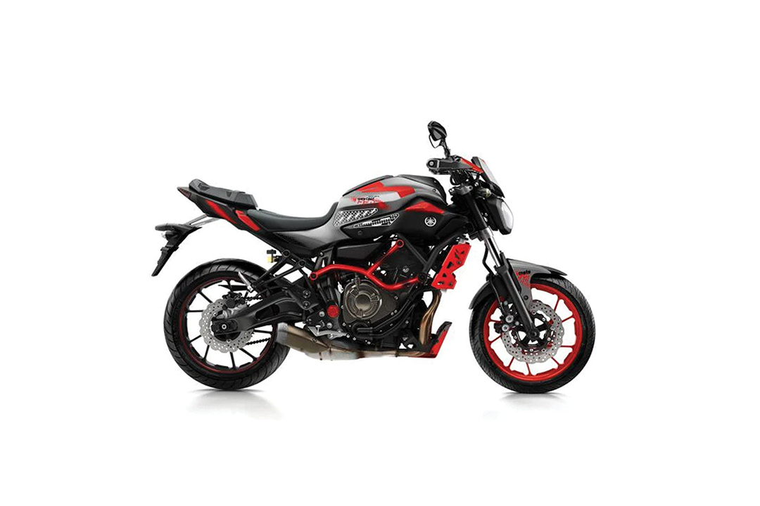 Stompgrip hybrid, Volcano, for Yamaha MT07 (Moto Cage), 2015-2017