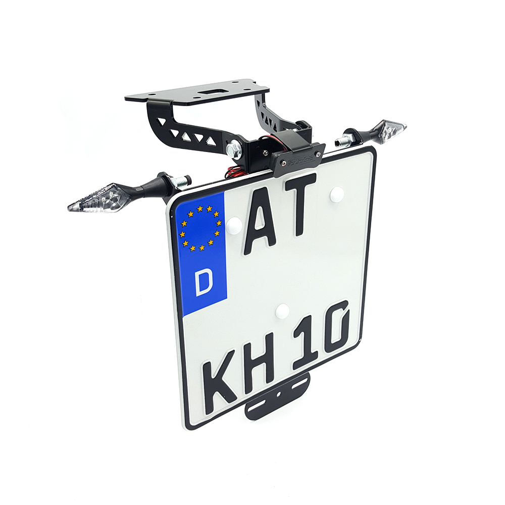 alpha Technik Licence Plate Holder for Kawasaki Ninja 300; Type EX300A; Model Year 2012-