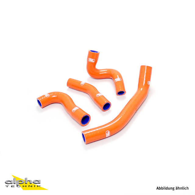 SAMCO SPORT Silicone Hose Kit Orange for KTM 390 Duke Model Year 2013-2016