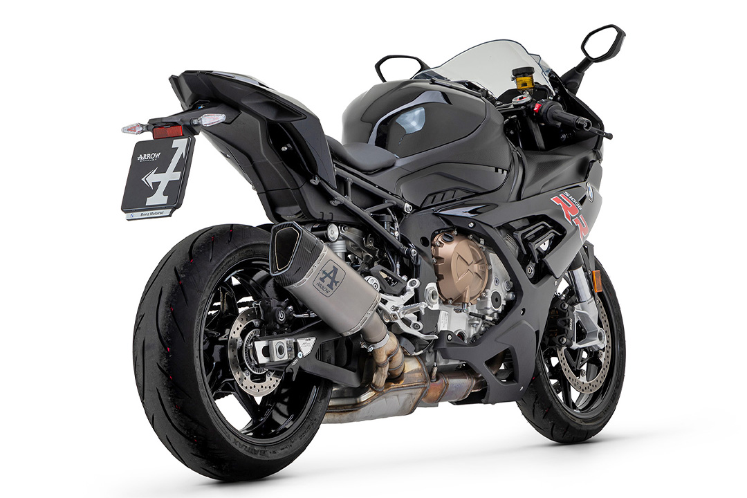 ARROW PISTA Titanium Slip-On for BMW S1000RR from 2019- / S1000R from 2021- / M1000RR from 2020- / M1000R from 2023-