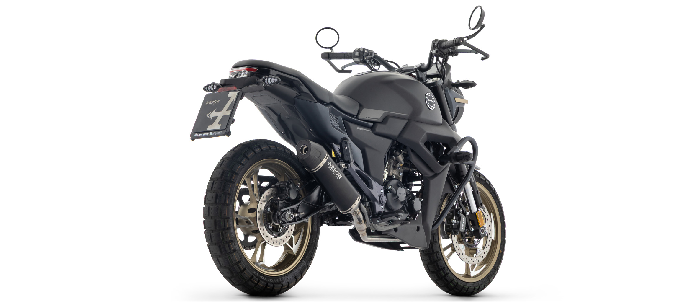ARROW DARK Icon Exhaust for Zontes 125 G1, GK, 2025-