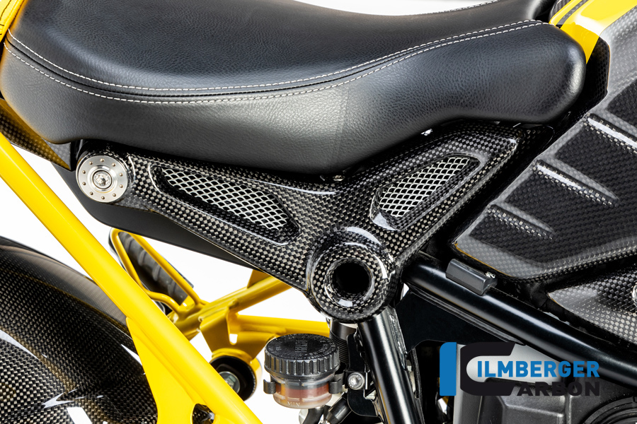 Ilmberger Carbon Rear frame Cover right side R/S, gloss, BMW R nineT 2014-2017, R nineT Racer, Scrambler, Urban GS 2016-