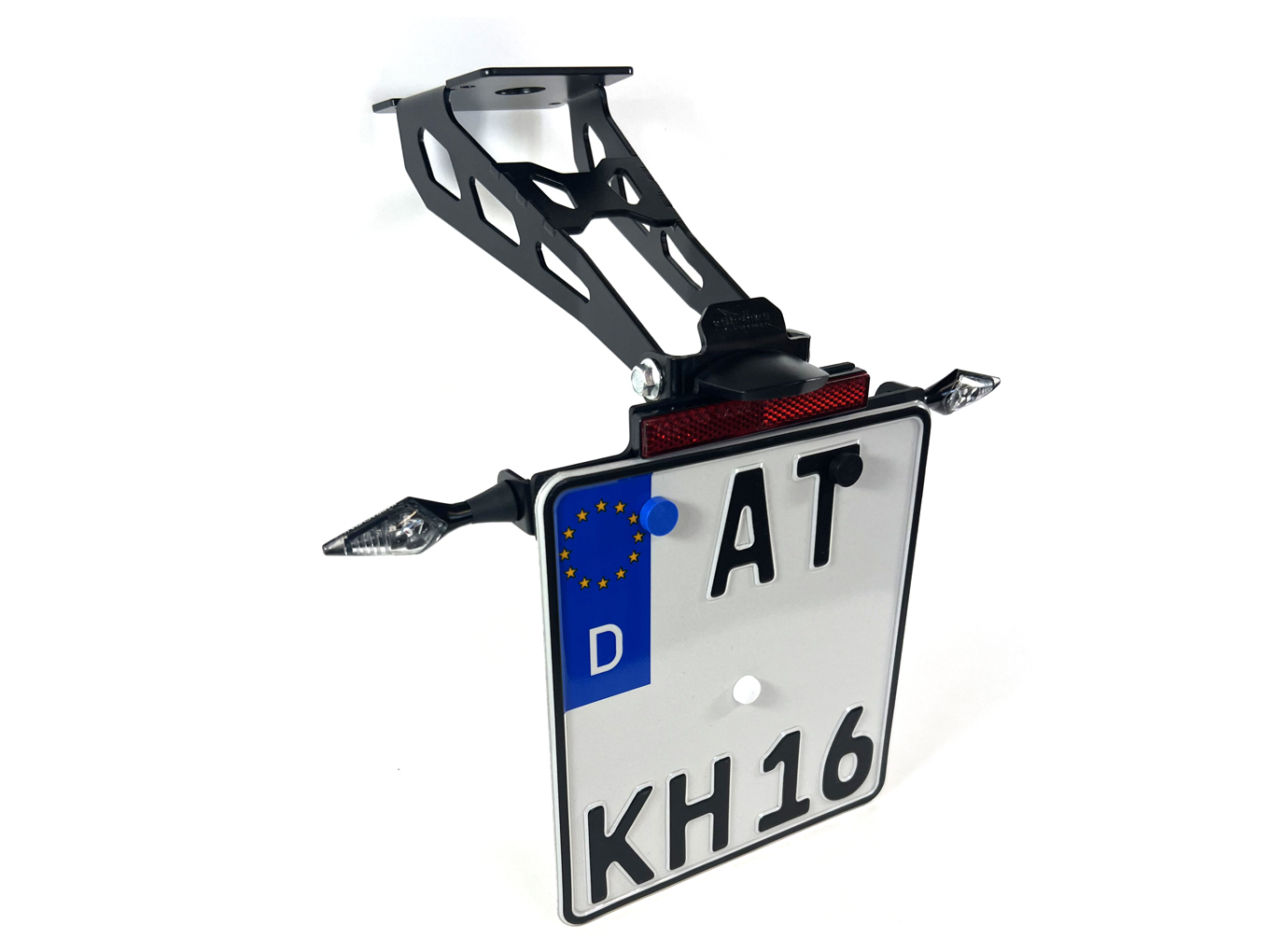 alpha Technik Number Plate Holder for KTM 125 Duke / 390 Duke from Model Year 2024-, Type: KTM IS DK