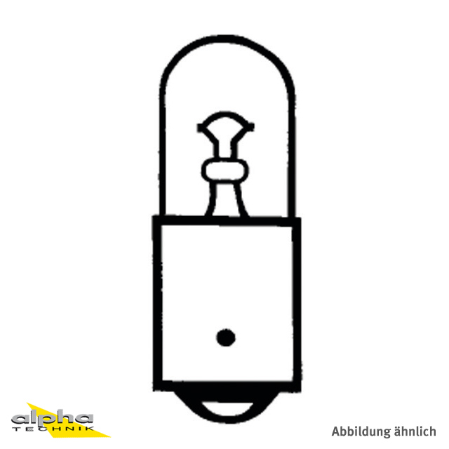 Bulb T4W, 12V 4W, bal bulb