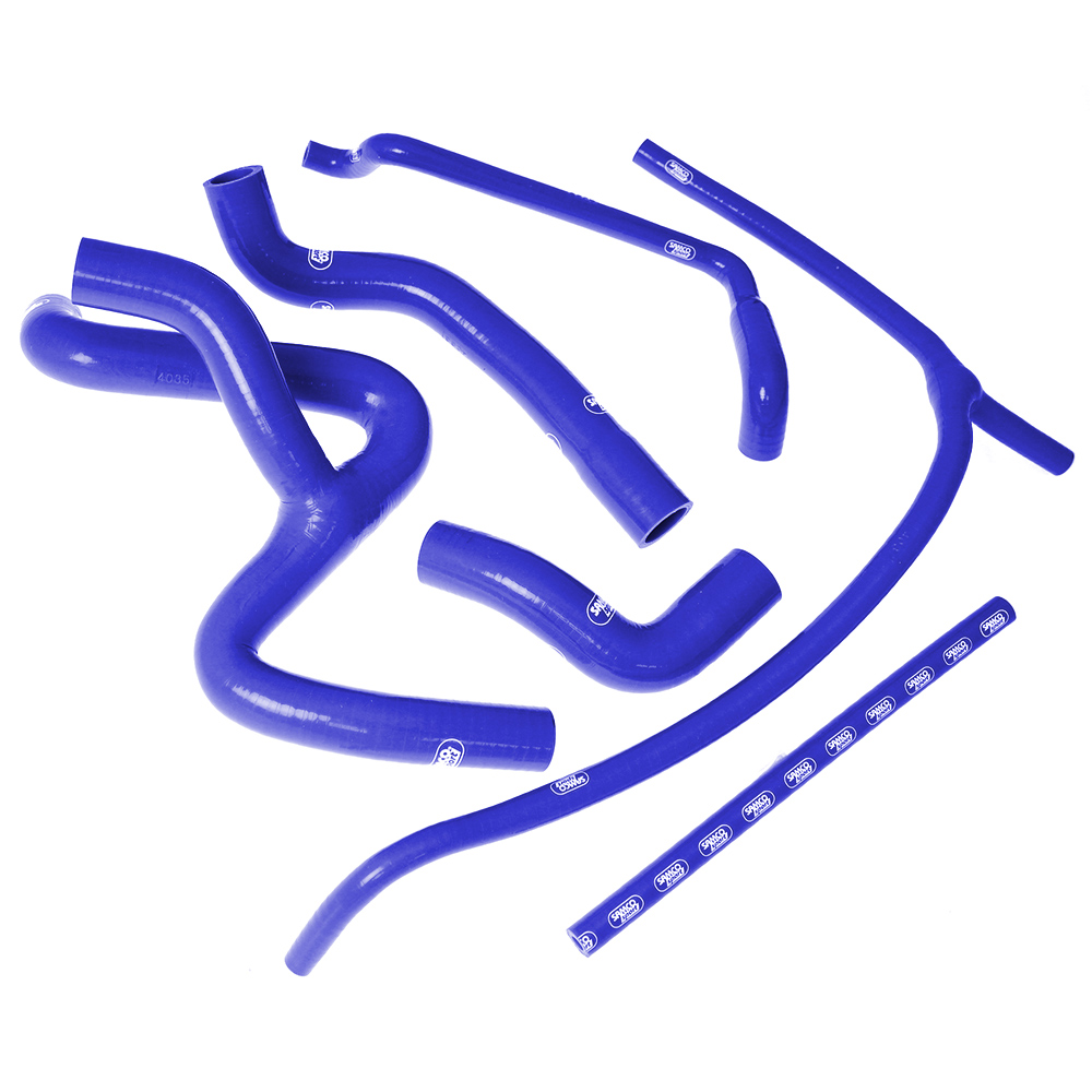 SAMCO SPORT Silicone Hose Kit, Blue, for Aprilia SMV 1200 Dorsoduro Model Year 2010-2015
