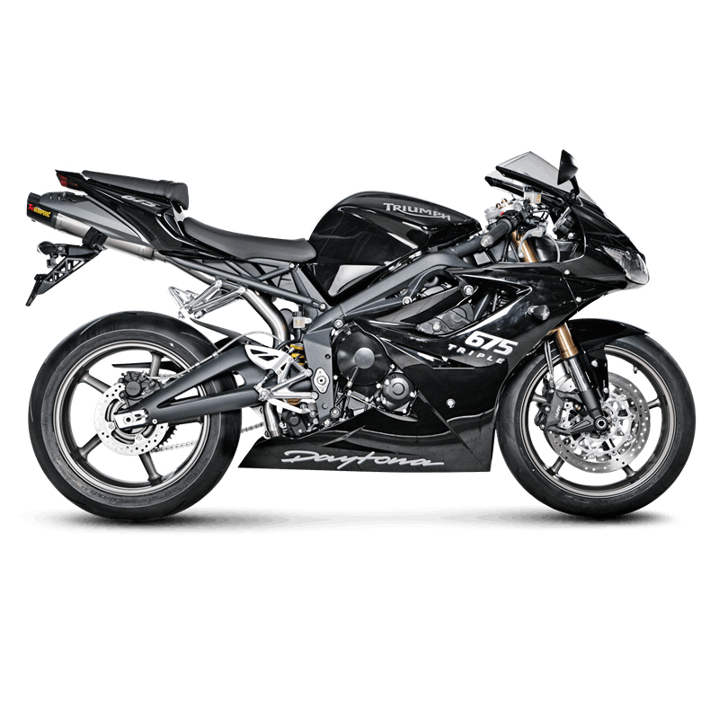 Akrapovic Slip-On Line (Titanium) silencer for Triumph Daytona 675 year 2006-2008