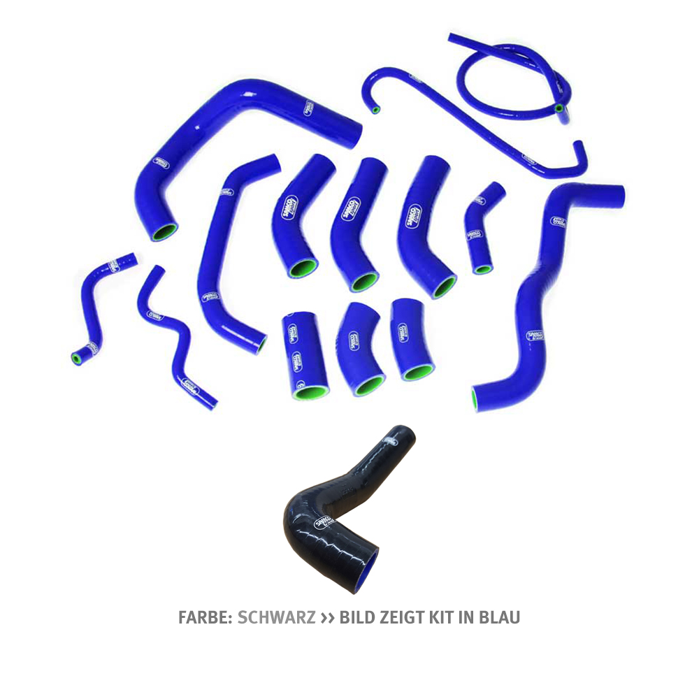 SAMCO SPORT Black Silicone Hose Kit for Honda CBR1000RR Model Year 2006-2007