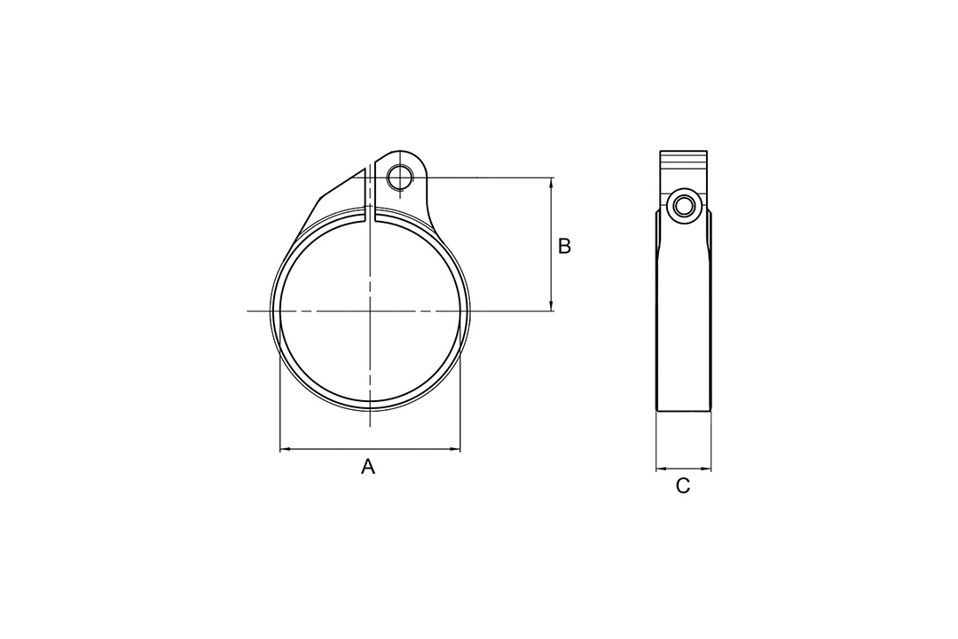 Öhlins Accessory Steering Damper clamping ring