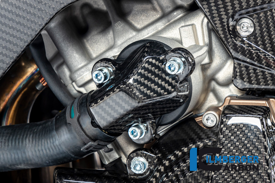 Ilmberger Carbon water-pump cover cover, BMW S1000RR 2019-, M1000RR 2020-, M1000R 2023-