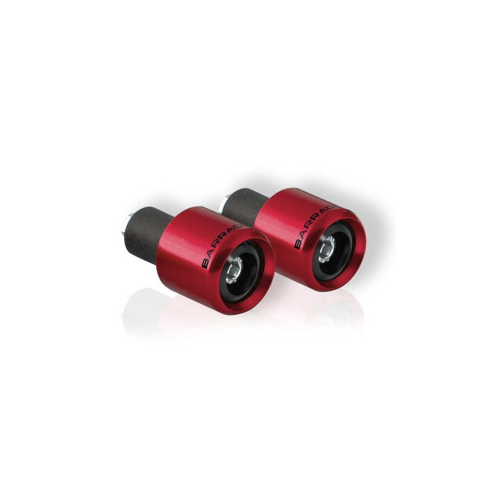 Barracuda handlebar bar end weights universal red
