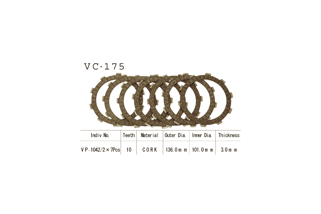 Vesrah clutch disc Kit Honda CR125/250R