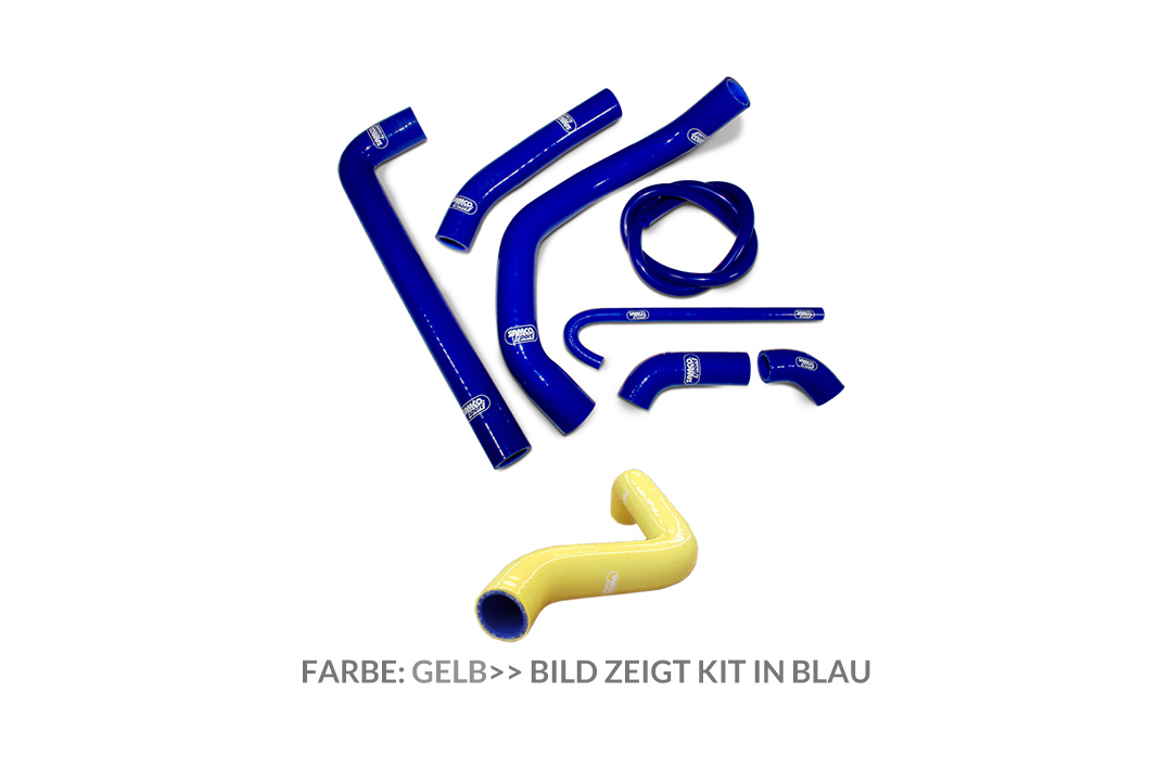Samco Sport radiator silicone hose kit, yellow, for Ducati Panigale 899 (R), Panigale 1199 (S / R / Superleggera), Panigale 1299 (S / R), 959 Panigale, Panigale V2 955 (S)
