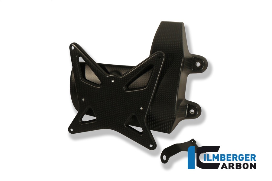 Kennzeichenträger incl. Kettenschutz, Carbon