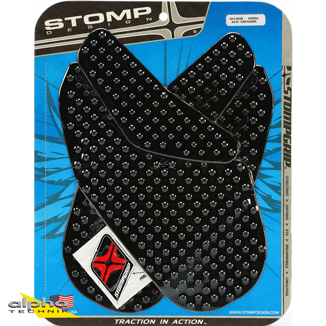 Stompgrip black, Volcano, for Honda CBR1000RR, 2004-2007