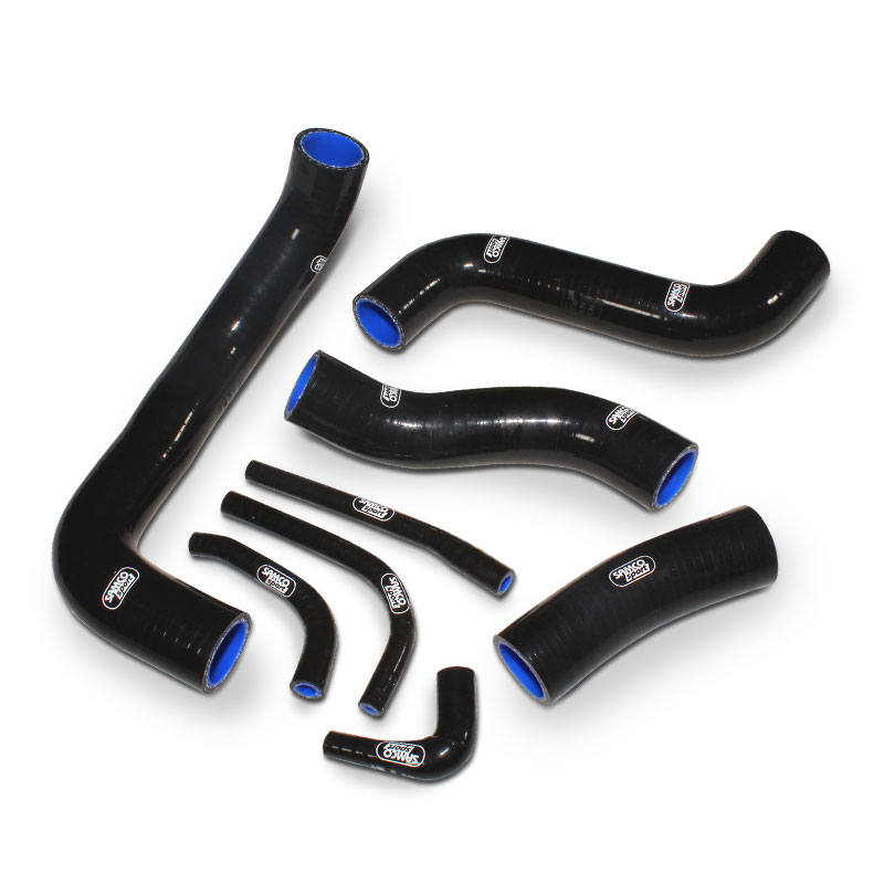 SAMCO SPORT Silicone Hose Kit classic black for Kawasaki ZRX1100 ZRX1200 from model year 1997- only for vehicles with carburetor de-icing