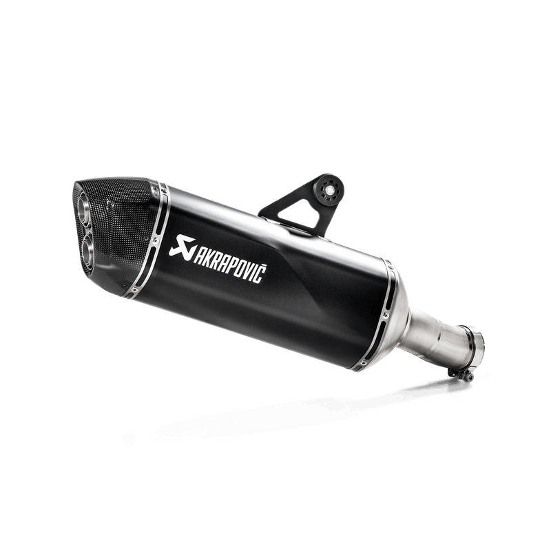 Akrapovic Slip-On Line (Titanium) black exhaust for BMW R 1250 GS and R1250GS ADVENTURE model year 2019-2023