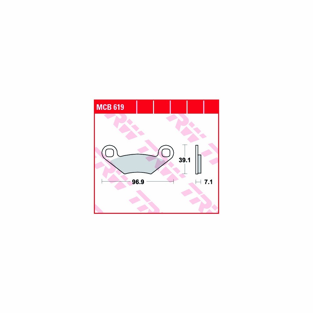 TRW brake pad set All-round MCB619