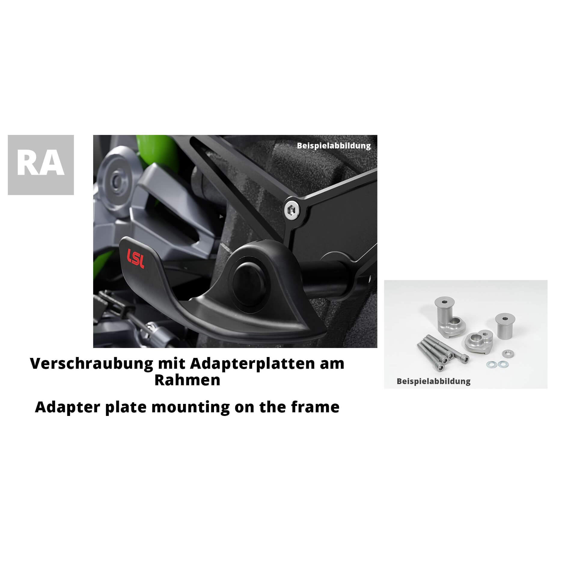LSL SlideWing Mounting Kit, for Ducati Monster 821/1200, 2014-, black