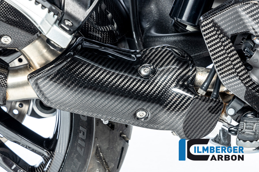 Ilmberger Carbon Lower Exhaust Heat Shield, Glossy, BMW R1300GS 2023-