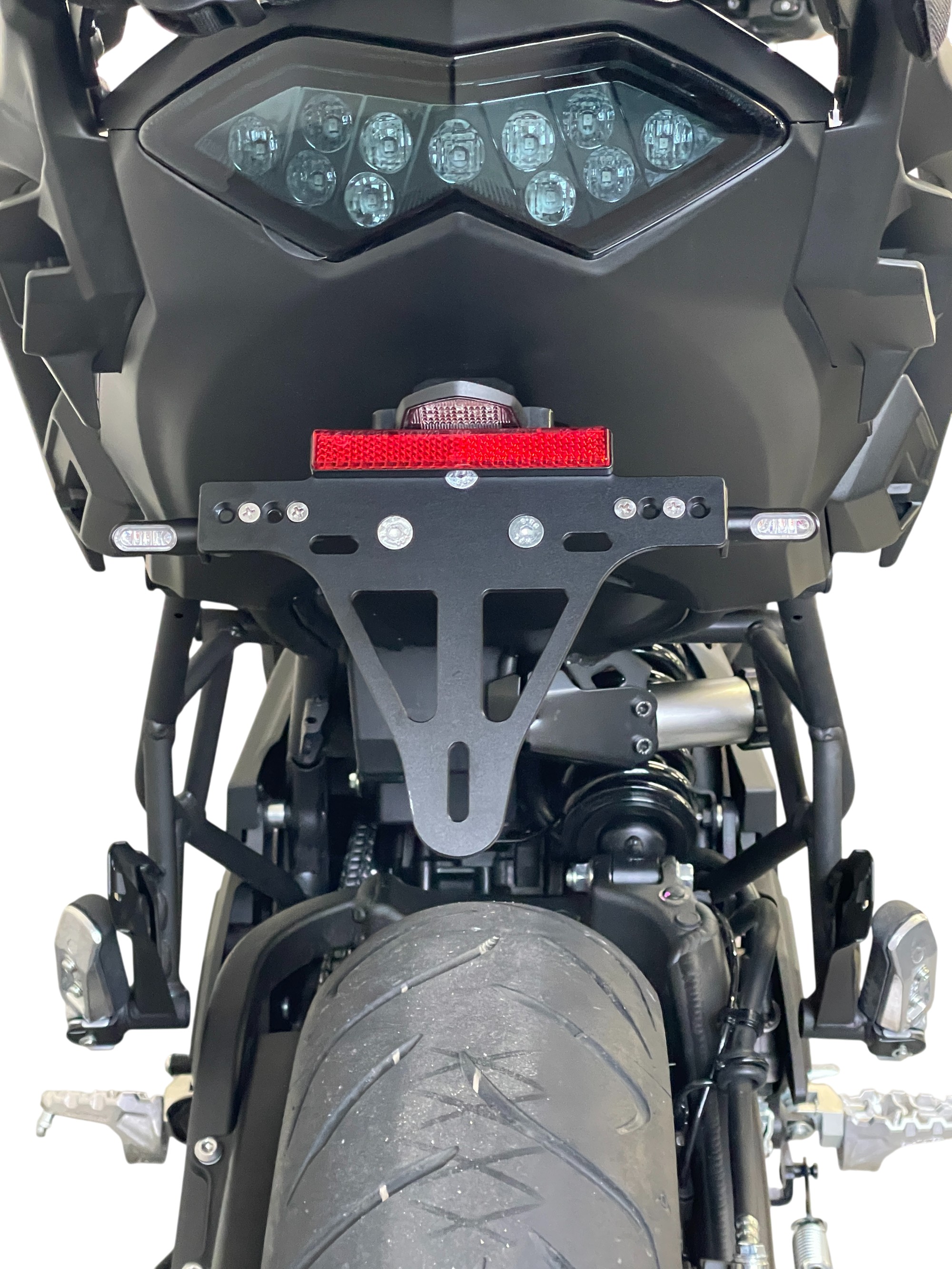 alpha Technik Number Plate Holder for Kawasaki Versys 650, Type LE650E / LE650H / LE650J, from model year 2015-