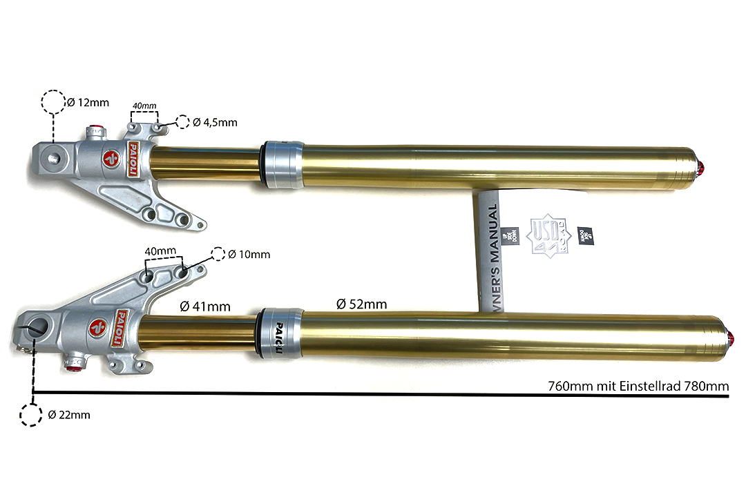alpha Technik PAIOLI fork for Laverda Up Side Down D.41