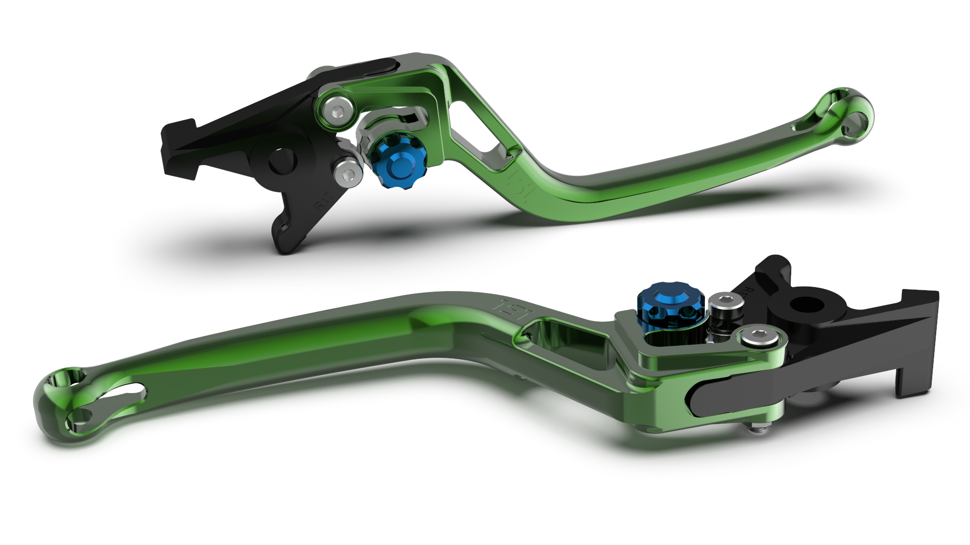 LSL clutch lever BOW L83R, green/blue
