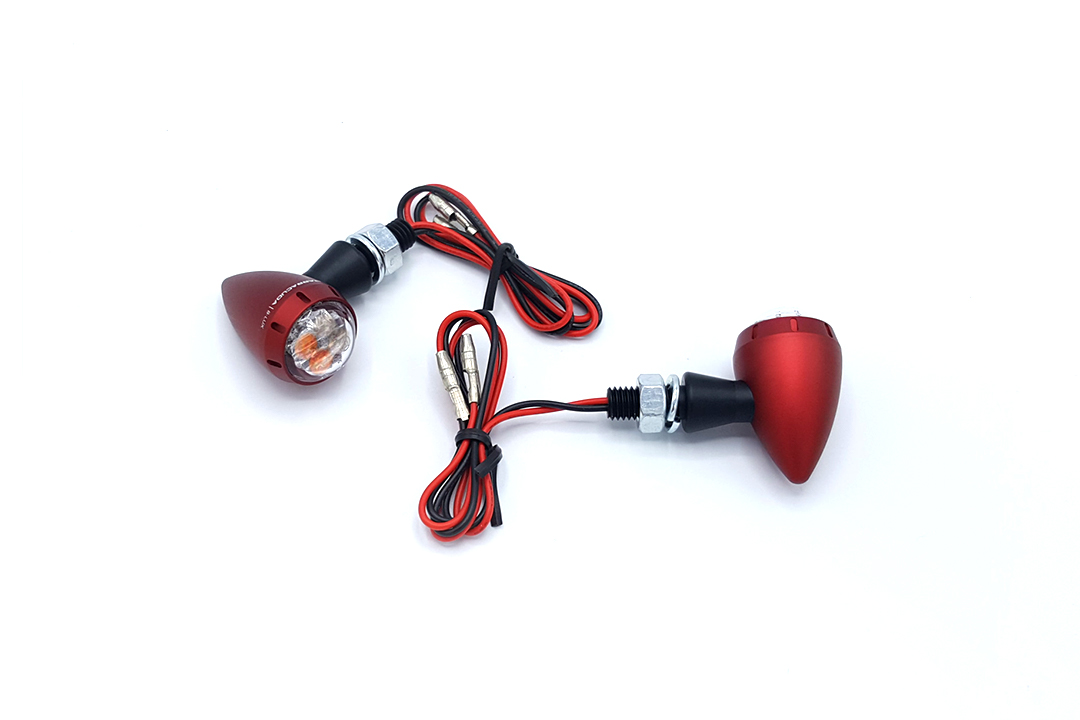 Barracuda flasher light, turn signal S-LED 3 B-LUX with integrated tail and brake light red