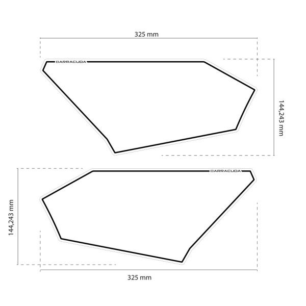 Barracuda Side Panel Decal Set Honda X-ADV Model Year 2017-2020