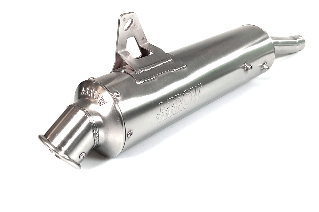 ARROW RACING PARIS-DAKAR Exhaust for Honda XL600V Model Year 1987-1997, Stainless Steel