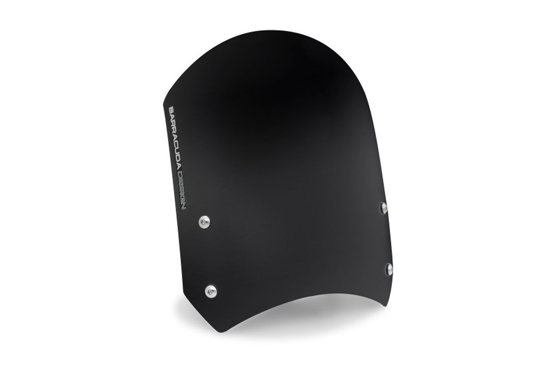 Barracuda Classic Aluminium Windshield, black, for Triumph Trident 660 from model year 2021-